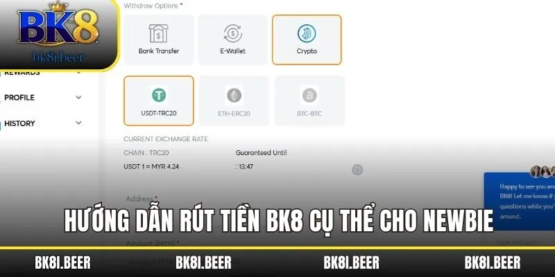 Hướng dẫn rút tiền BK8 cụ thể cho newbie Hướng dẫn rút tiền BK8 cụ thể cho newbie