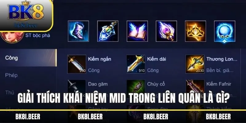 Mid trong Liên Quân là vị trí đường giữa trên bản đồ Mid trong Liên Quân là vị trí đường giữa trên bản đồ