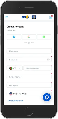 tạo tài khoản BK8